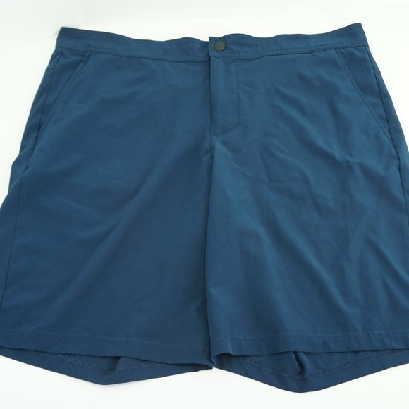 Tek Gear Mens Running Shorts DryTek Size Large Pockets Blue Athletic - Picture 2 of 5
